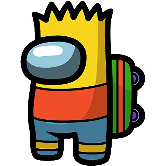 Bart Simpson gekleurde afbeelding