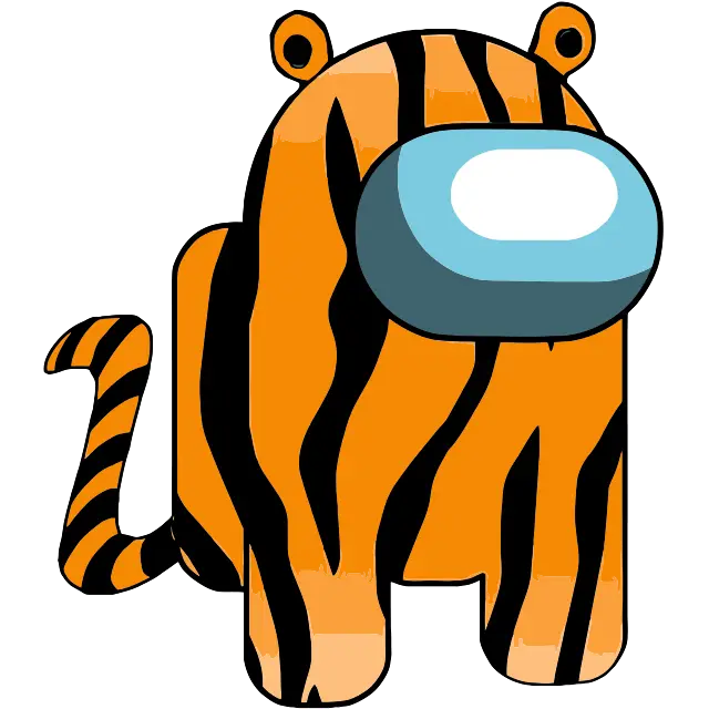 Leuke Tiger Kostuum gekleurde afbeelding