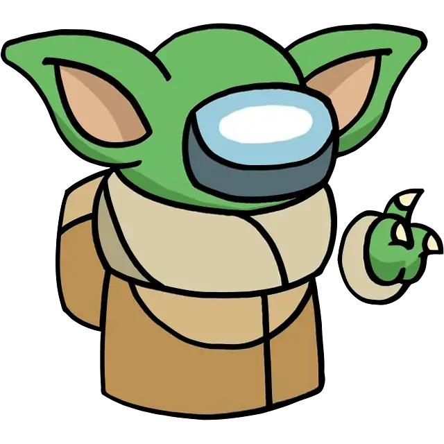Star Wars Yoda gekleurde afbeelding