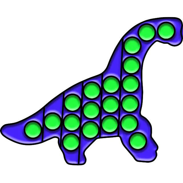 Dinosaurus Pop Het gekleurde afbeelding