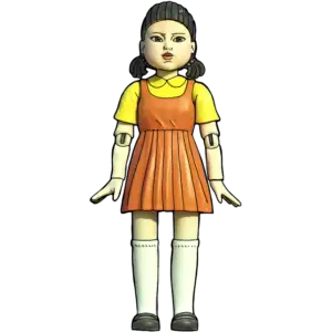 Inktvis Game Doll gekleurde afbeelding