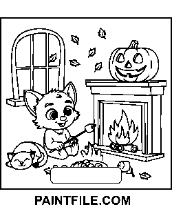 Spookachtige tijden tekening pdf kleurplaat