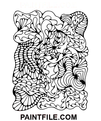 Kleverig patroon kleurplaat