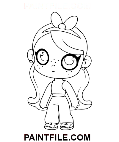 Avatar World Game Line Drawing kleurplaat