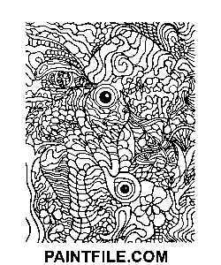 Hipisowska mandala kolorowanka