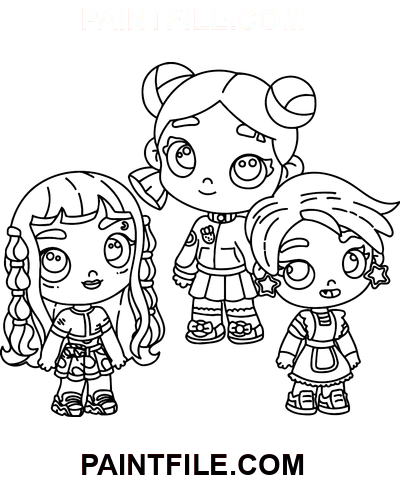 awatar świat clipart rysunek kolorowanka