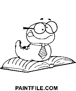 Śliczny rysunek clipart gąsienicy kolorowanka