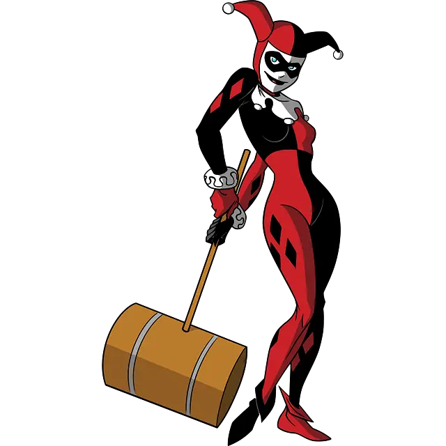 Harley Quinn hammare färgbild