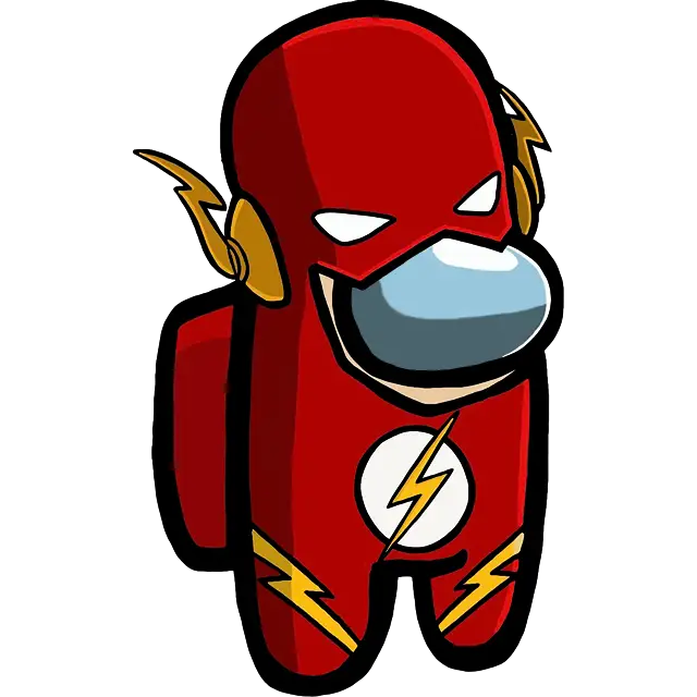 Flash kostym färgbild