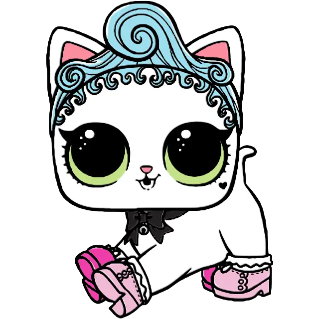 Kunglig kattunge färgbild