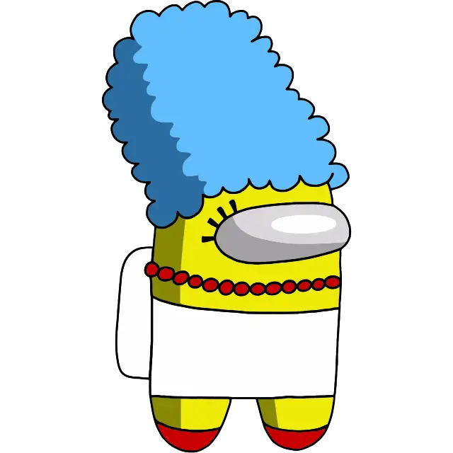 Marge Simpson Hud färgbild