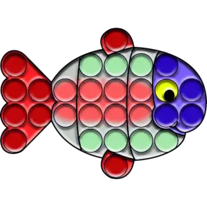 Stor fisk Popit färgbild