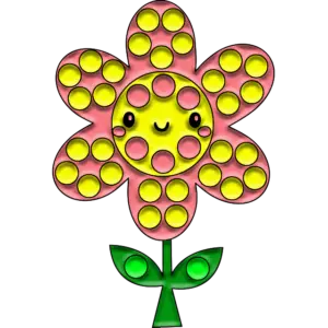 Blomma leende färgbild