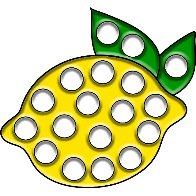 Citron Pop-it färgbild