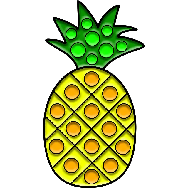Smaskig ananas färgbild