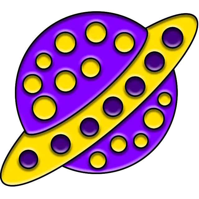 Pop-it Saturnus färgbild