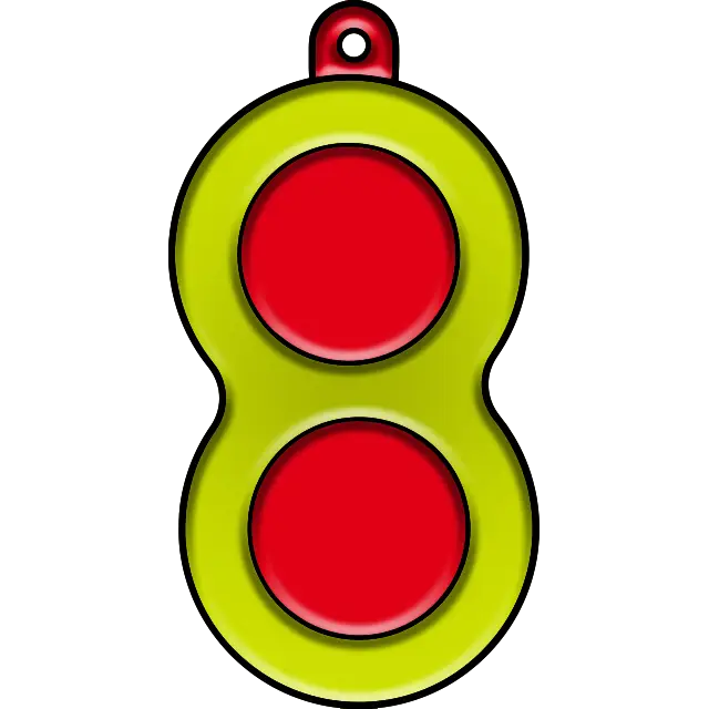 Enkel Dimple 2-knappar färgbild
