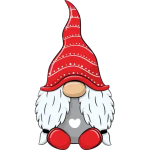 Söt glad gnome färgbild