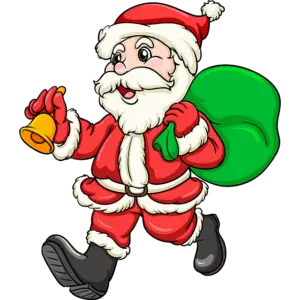 Santa Slaus snart nyår färgbild