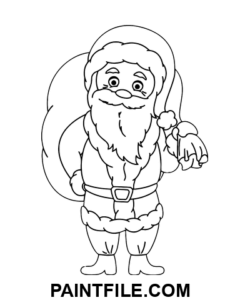 Jultomten målarbok