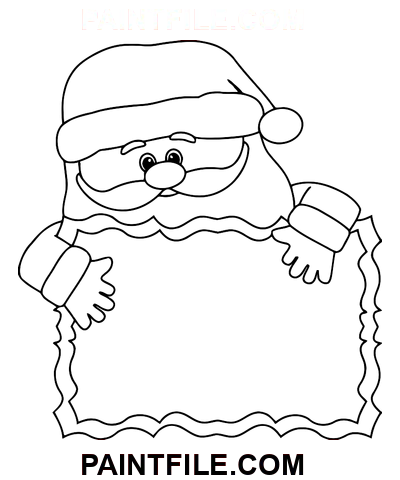 Clipart jultomten målarbok