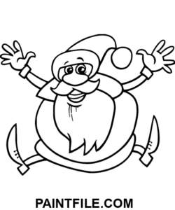 Glad jultomten målarbok