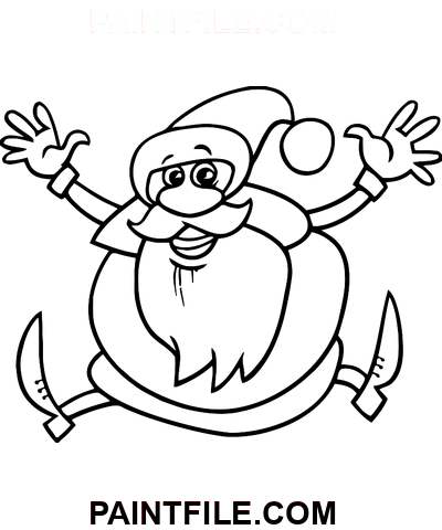 Glad jultomten målarbok