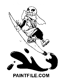 Bläck Sans målarbok