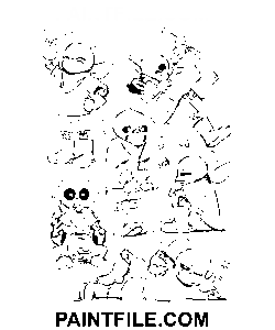 Undertale Sans-karaktärer målarbok