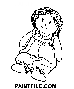 trasdocka, Teckning målarbok