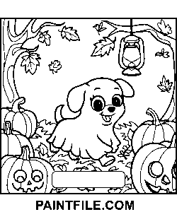 spöklika tider, hand, teckning målarbok