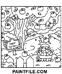 kapybara, vänner Clip Art målarbok