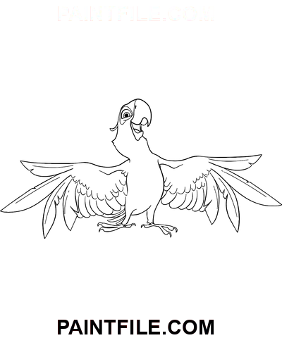 Lycklig Blu målarbok