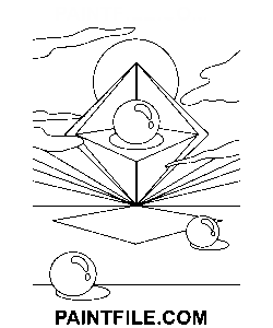 psykedelisk hand ritning målarbok