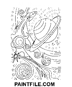 Utrymme Trippy målarbok