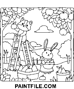 Skog, Kompisar, Semester, Magi målarbok