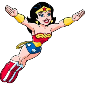Komiksová Wonder Woman barevný obrázek