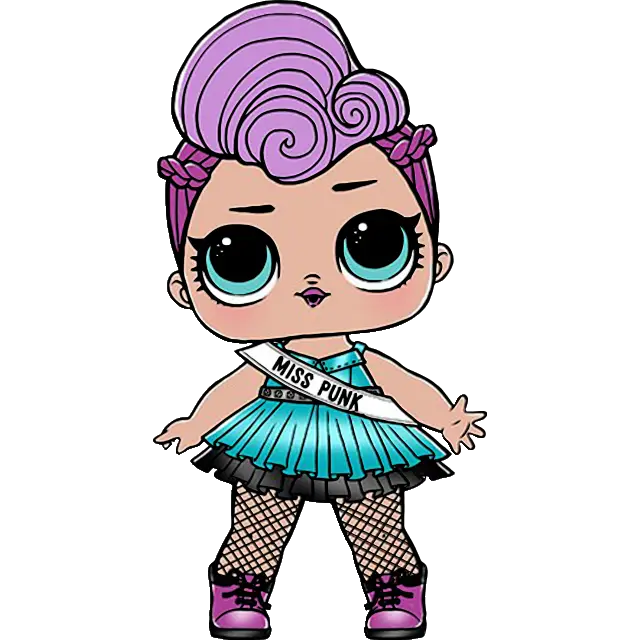 LOL panenka Miss Punk barevný obrázek