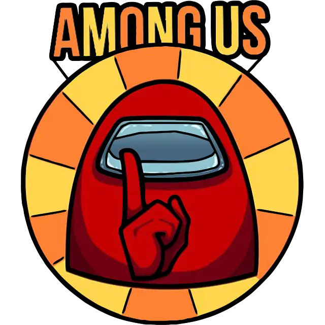Among Us Logo barevný obrázek