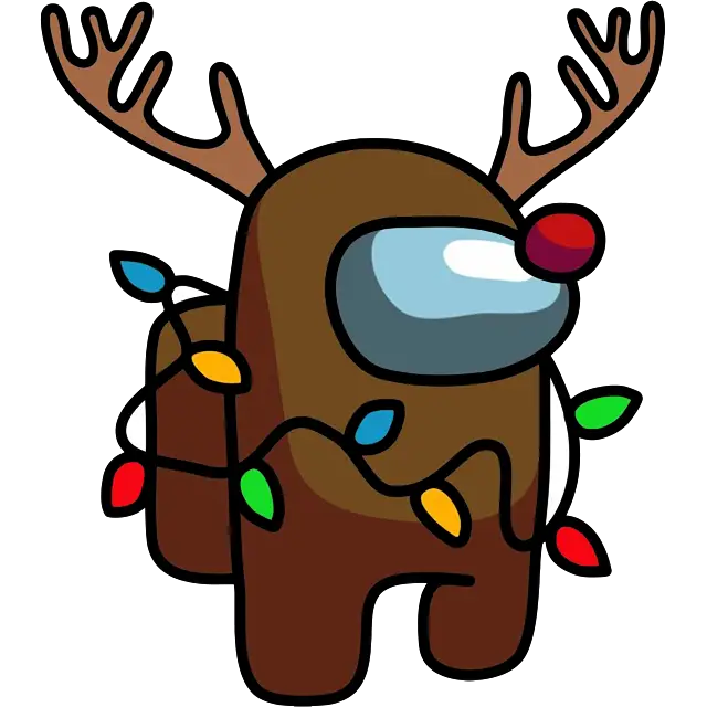Vánoční Rudolf barevný obrázek