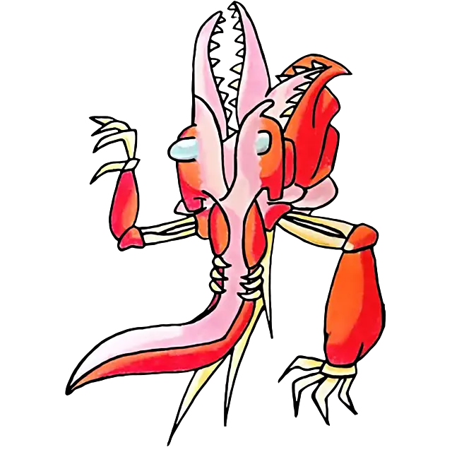 Monster krevety barevný obrázek