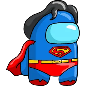 Superman kostým barevný obrázek