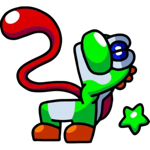 Yoshi Podvodník barevný obrázek