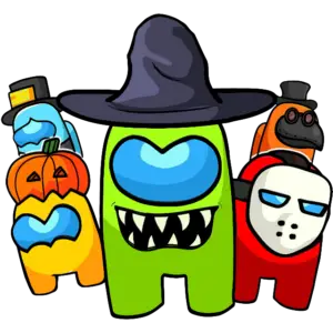 Halloweenská posádka barevný obrázek