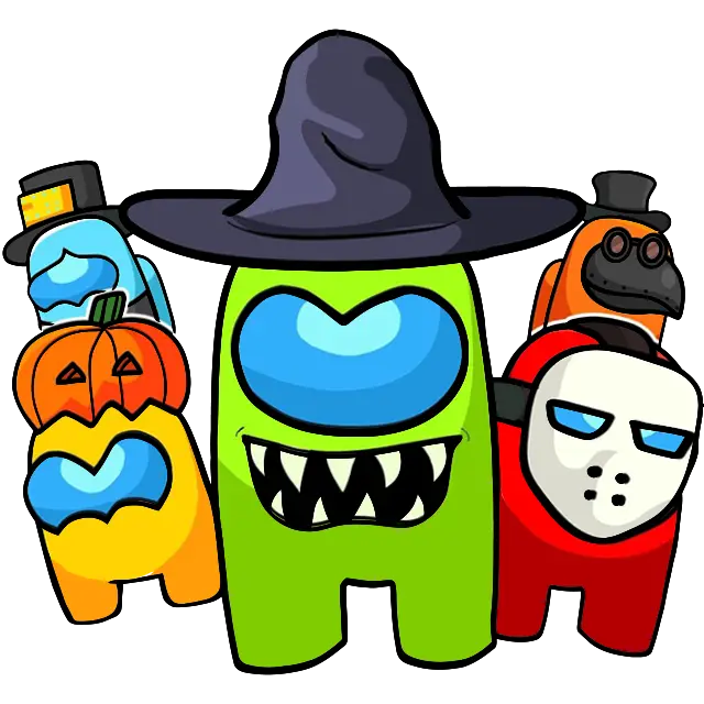 Halloweenská posádka barevný obrázek