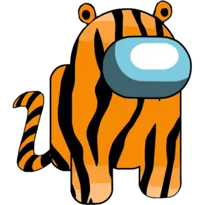 Pěkný kostým tygra barevný obrázek