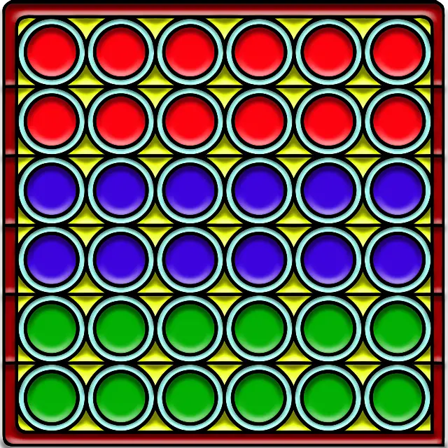 Square Pop It barevný obrázek
