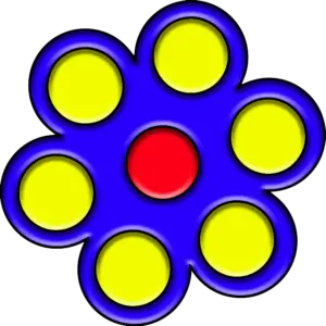 Jednoduchý dolíčkový spinner barevný obrázek