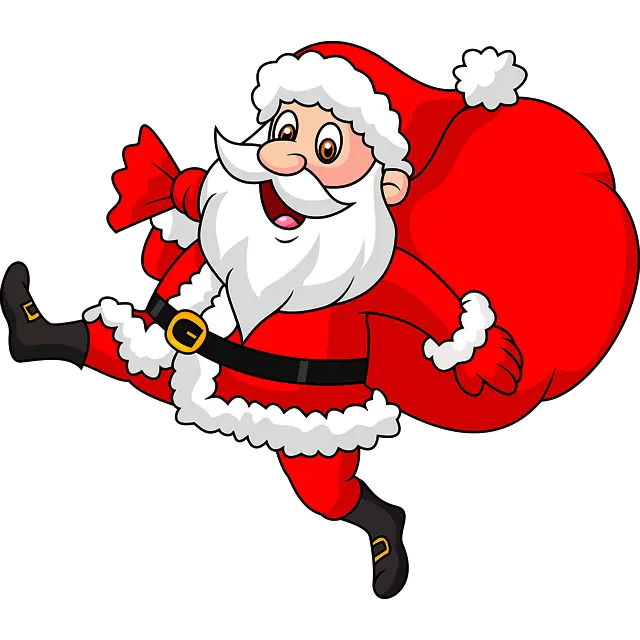 Veselý Santa Claus barevný obrázek