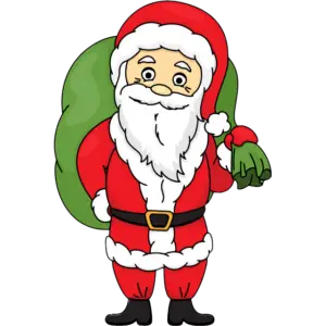 Vánoční Santa Claus barevný obrázek